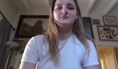 Young tart getting her mouth full of jizz pov