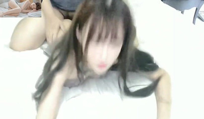 Asian hottie giving head and riding a throbbing rod