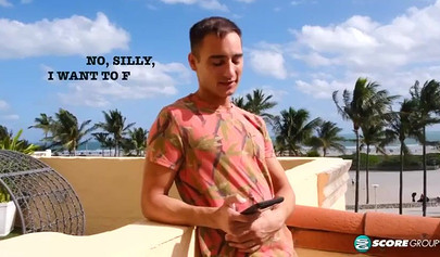 Curvy teen plays with her big tits while getting fucked