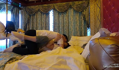 Petite Japanese teen in a school uniform sucking and fucking