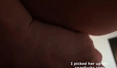 Bubble butt teen with brown hair ass fucked pov