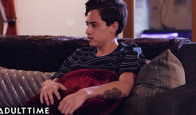 Blonde step sister with small tits Anny Aurora caught camming