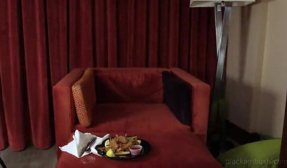 Busty Arab babe fucks a mega ebony shaft doggystyle