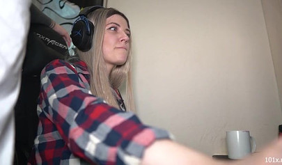 Naughty man cheats on his wife with a blonde teen