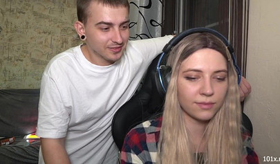 Naughty man cheats on his wife with a blonde teen