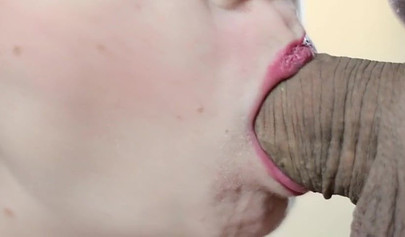 Big cock leaves the blonde with a heavy oral creampie