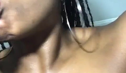 Creamy fingering orgasm for the black slut Badgurldnay