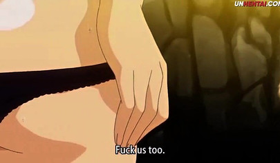 Busty babe fucks hard in a nasty hentai video