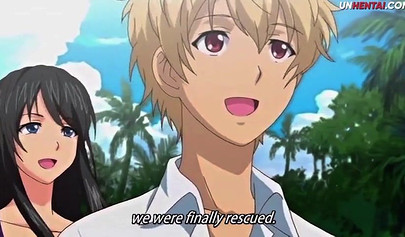 Busty babe fucks hard in a nasty hentai video