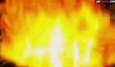 Busty babe fucks hard in a nasty hentai video