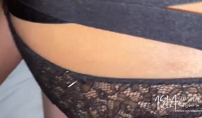 Curvaceous Asian teen Isla Summer sucks before she rides