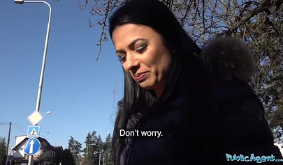 Busty teen skank Shalina Devine in real public sex