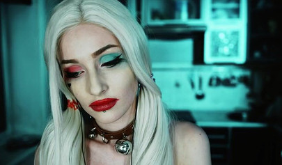 Petite Harley Quinn is one nasty little skank