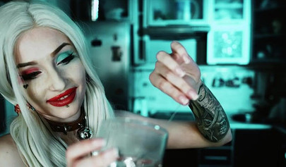 Petite Harley Quinn is one nasty little skank