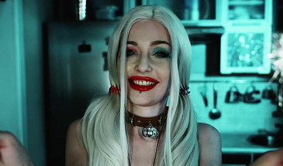 Petite Harley Quinn is one nasty little skank