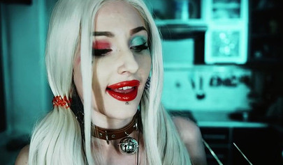 Petite Harley Quinn is one nasty little skank