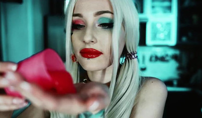 Petite Harley Quinn is one nasty little skank