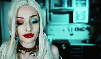 Petite Harley Quinn is one nasty little skank