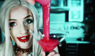 Petite Harley Quinn is one nasty little skank