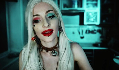 Petite Harley Quinn is one nasty little skank