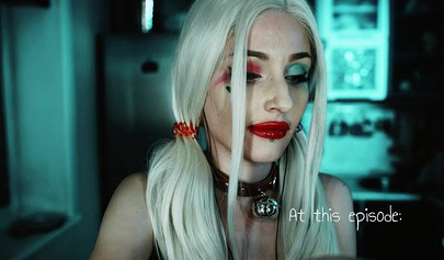 Petite Harley Quinn is one nasty little skank