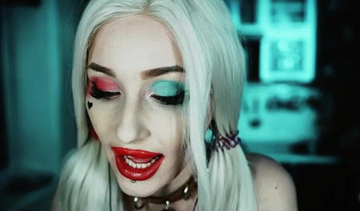 Petite Harley Quinn is one nasty little skank