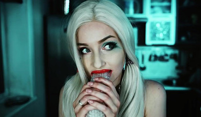 Petite Harley Quinn is one nasty little skank