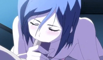 Uncensored Hentai featuring horny teens in a rough threesome