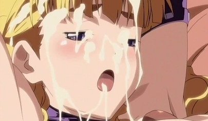 Uncensored Hentai featuring horny teens in a rough threesome