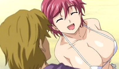 Uncensored Hentai featuring horny teens in a rough threesome