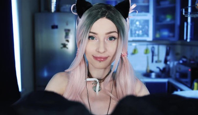 Inked-up babe with ponytails loves engaging in a kinky roleplay