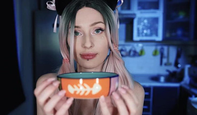 Inked-up babe with ponytails loves engaging in a kinky roleplay