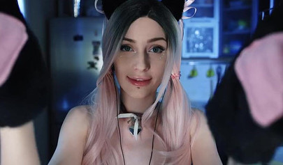 Inked-up babe with ponytails loves engaging in a kinky roleplay