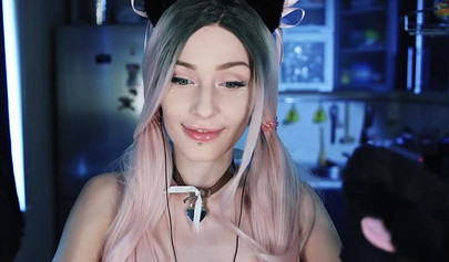 Inked-up babe with ponytails loves engaging in a kinky roleplay