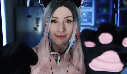 Inked-up babe with ponytails loves engaging in a kinky roleplay