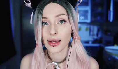 Inked-up babe with ponytails loves engaging in a kinky roleplay