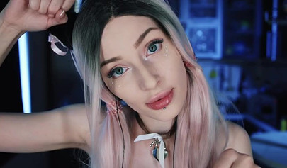 Inked-up babe with ponytails loves engaging in a kinky roleplay