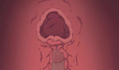 Busty Anime girl cums hard from hardcore pussy drilling