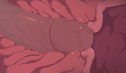 Busty Anime girl cums hard from hardcore pussy drilling