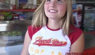 Ebony monster cock stretching Lynn Pleasant's tight pussy