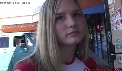 Ebony monster cock stretching Lynn Pleasant's tight pussy