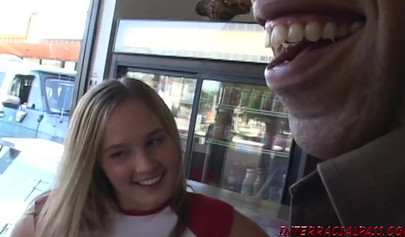 Ebony monster cock stretching Lynn Pleasant's tight pussy