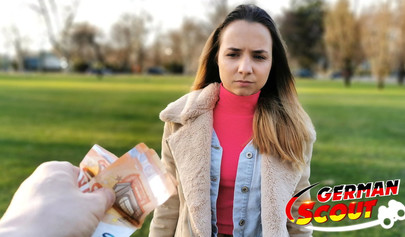 German teen in stockings picked up and pussy rammed