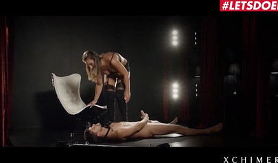 Strapon fucking for a dominating slut in lingerie Naomi Bennet