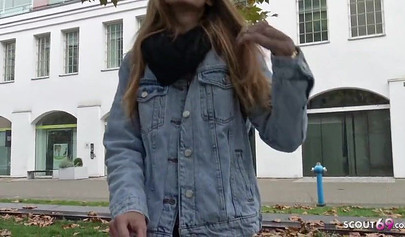 Inked-up German girl gets picked up and pussy fucked hardcore