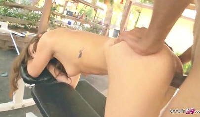 Sultry Redhead Teen Jessi Palmer Drilled Hard in Public With BBC