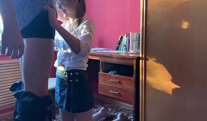 Shy Blonde Teen Squirting When Her Teacher Fucks Her