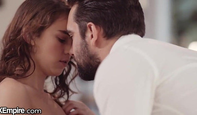 Sexy Brunette Ellie Eilish Riding Her Teachers Big Dick