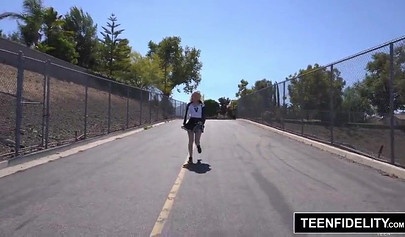 Beautiful Teen Cheerleader Lily Rader Got A Deep Creampie