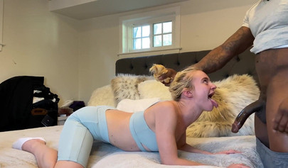 Tiny Amateur Blonde Teen Drilled And Creampied With A BBC